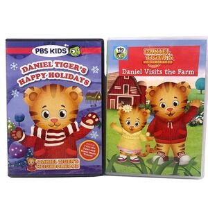 Daniel Tiger Neighborhood PBS Kids DVD Lot 2 Happy Holidays Daniel Visits Farm
